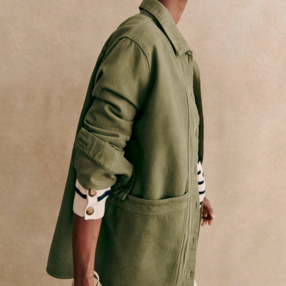 Sezane Will Olive Green Jacket